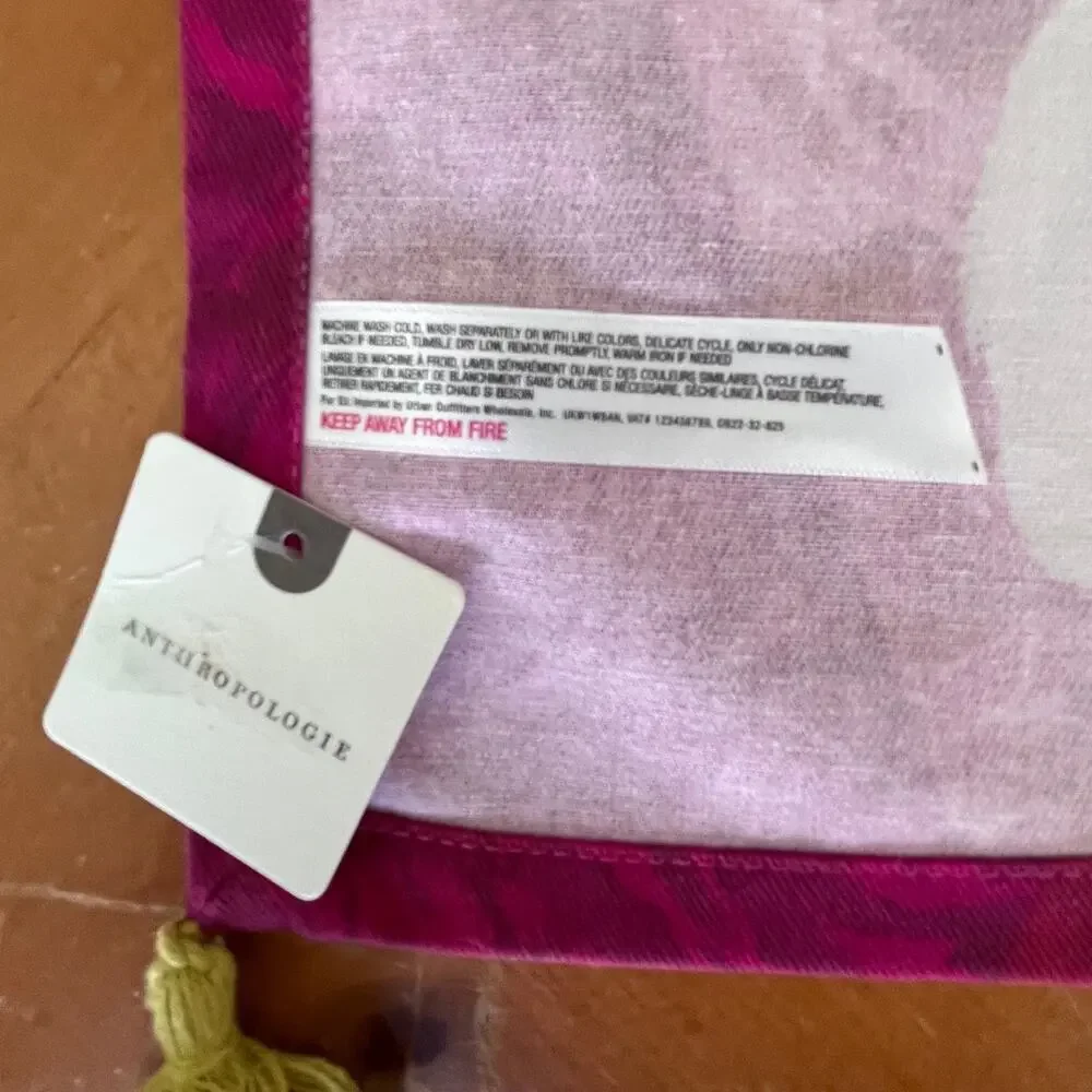 Anthropologie Gather Cotton Kitchen Towel Colorful Whimsical Thanksgiving NWT